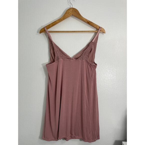 Hush Intimates Super Soft Babydoll Nightgown Slip Dress Blush Rose L - Picture 4 of 5